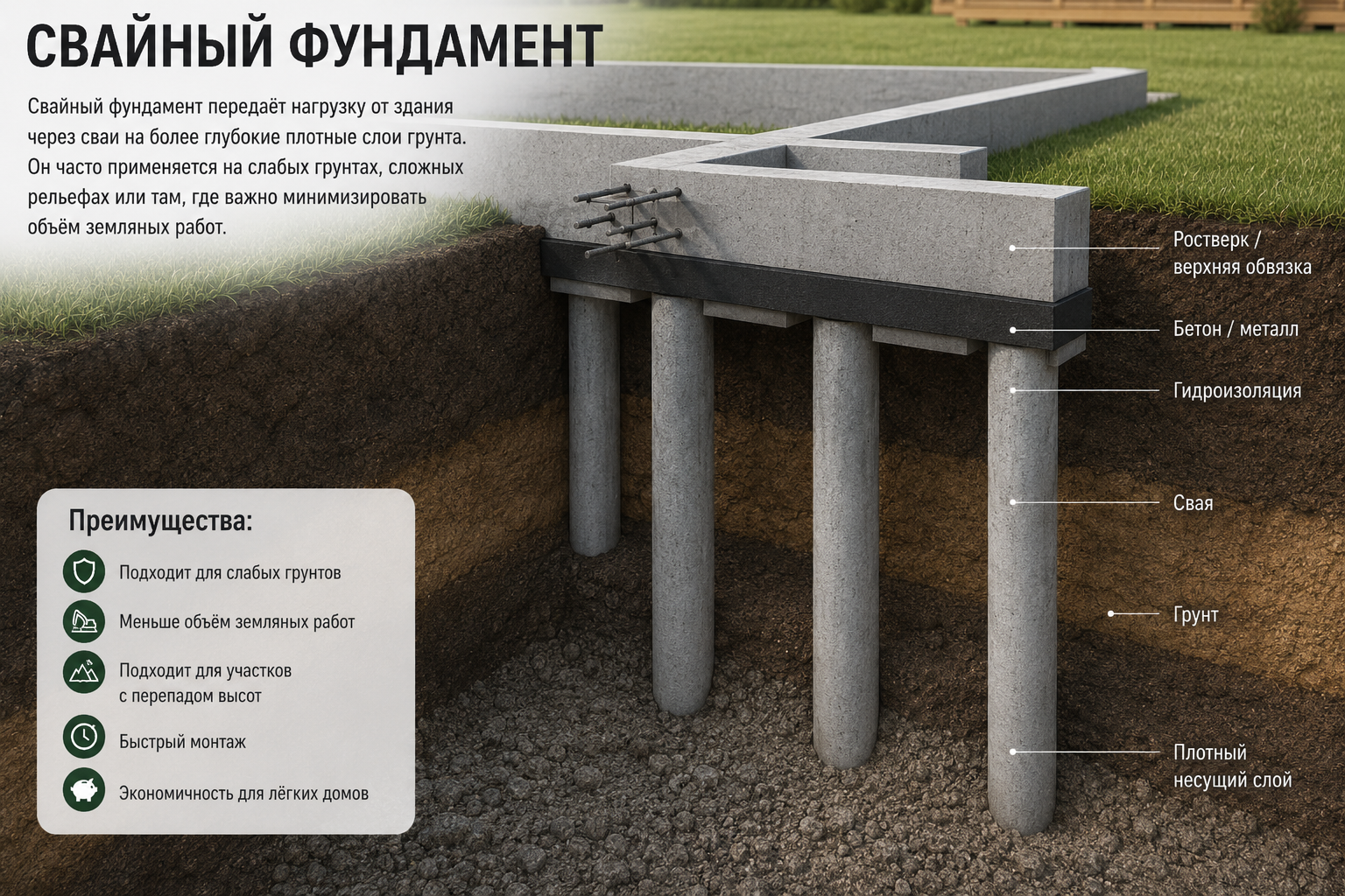 Свайный фундамент
